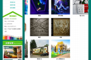 织梦绿色墙画装饰设计公司网站织梦模板