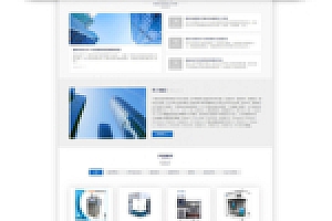 【织梦机械设备网站模板】HTML5自适应蓝色通用机械设备网站DEDECMS响应式模板带手机版