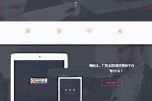【广告联盟平台】极易一站式广告投放平台v9灰黑色高档网站模版源码下载