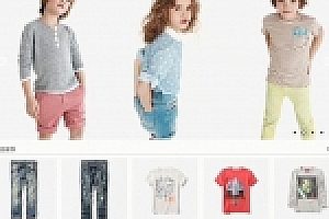 Ecshop仿Dossy简单响应式童装服装商城源码下载 自适应PC+手机端