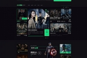 Thinkphp内核精美黑色视频影视电影网站源码下载