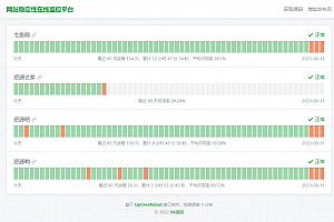 HTML网站稳定性状态监控平台源码下载