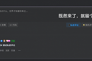 WordPress主题子比主题 添加私密评论功能